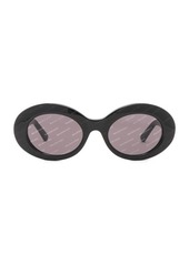 Balenciaga Oval Logomania Sunglasses