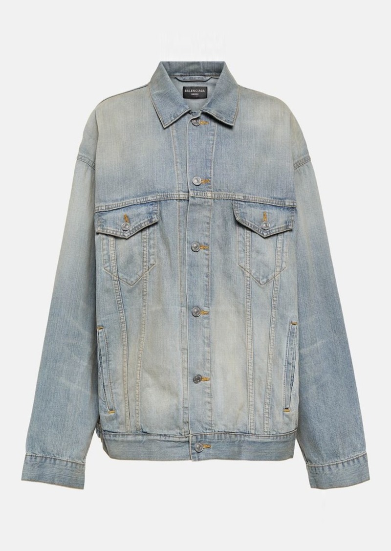 Balenciaga Paris Tropical oversized denim jacket