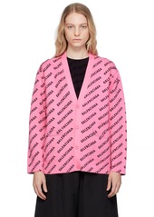 Balenciaga Pink Allover Cardigan