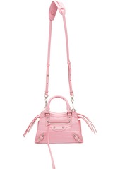 Balenciaga Pink Croc Mini Neo Classic Top Handle Bag