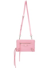 Balenciaga Pink Croc Small Neo Classic Bag