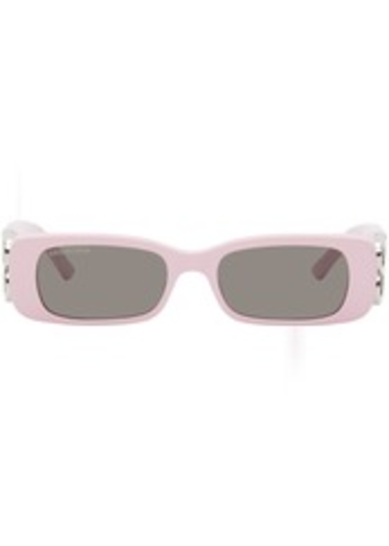 Balenciaga Pink Dynasty Rectangle Sunglasses