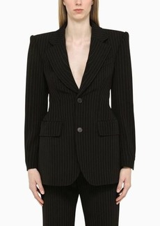 Balenciaga pinstripe structured jacket