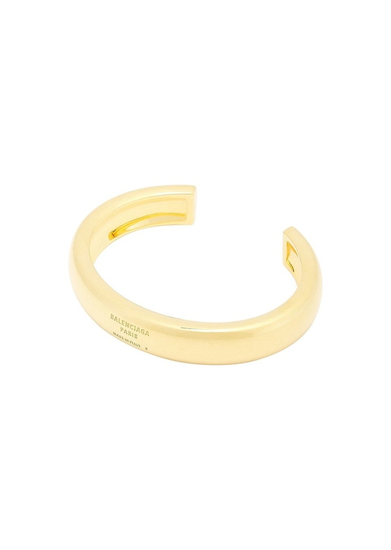 Balenciaga Plated Cuff Bracelet