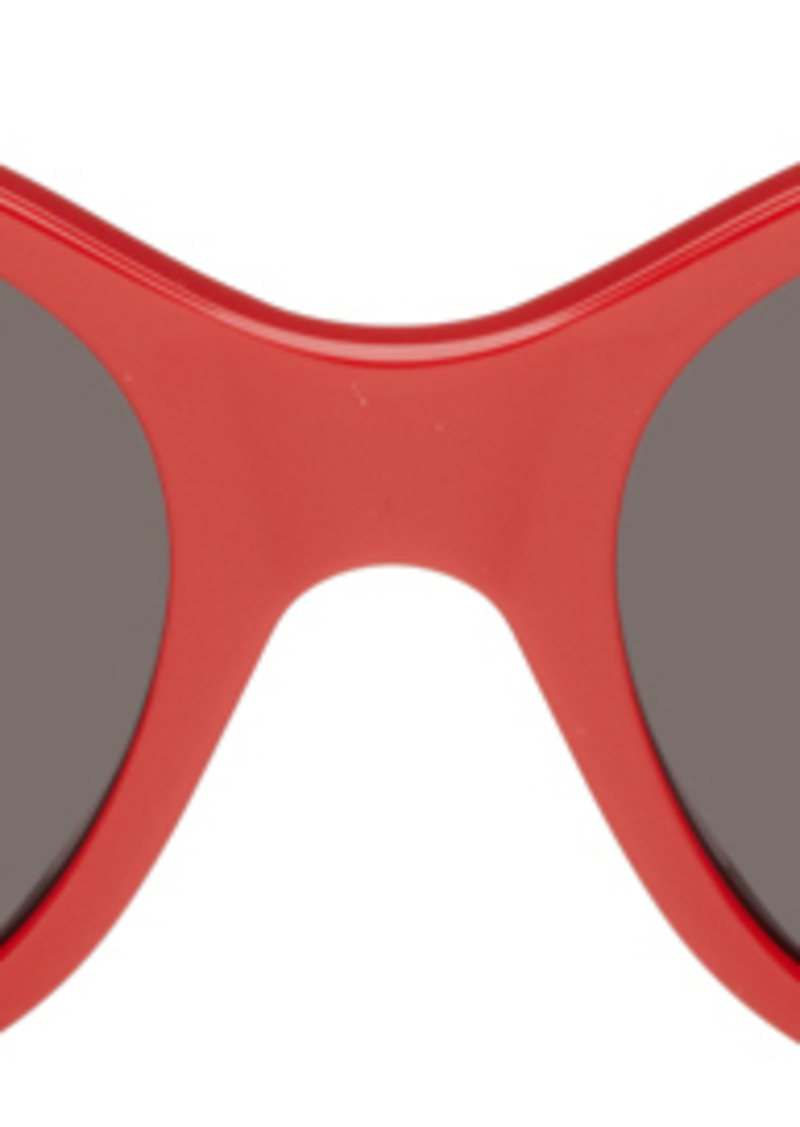 Balenciaga Red Cat-Eye Sunglasses