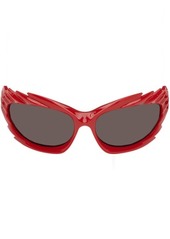 Balenciaga Red Spike Sunglasses