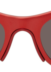Balenciaga Red Wraparound Sunglasses