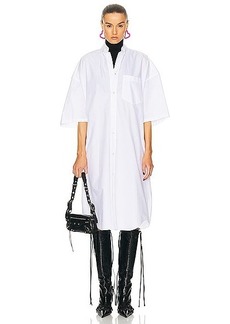 Balenciaga Short Sleeve Cocoon Dress