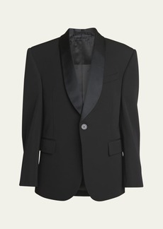 Balenciaga Shrunk Wool Tuxedo Jacket
