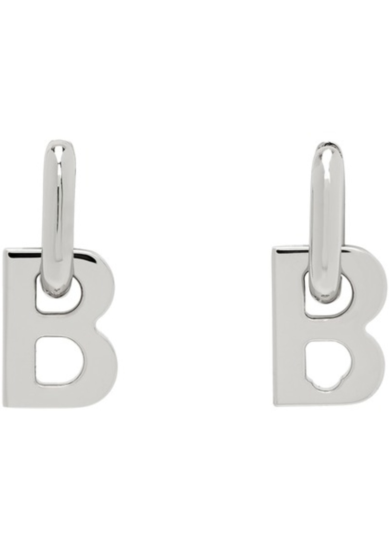 Balenciaga Silver B Chain XS Earrings