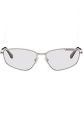 Balenciaga Silver Cat-Eye Sunglasses