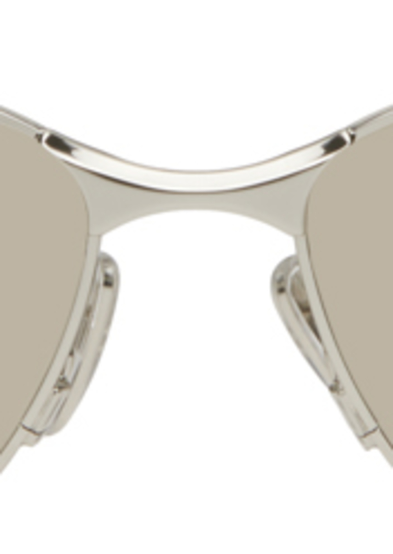 Balenciaga Silver Cat-Eye Sunglasses