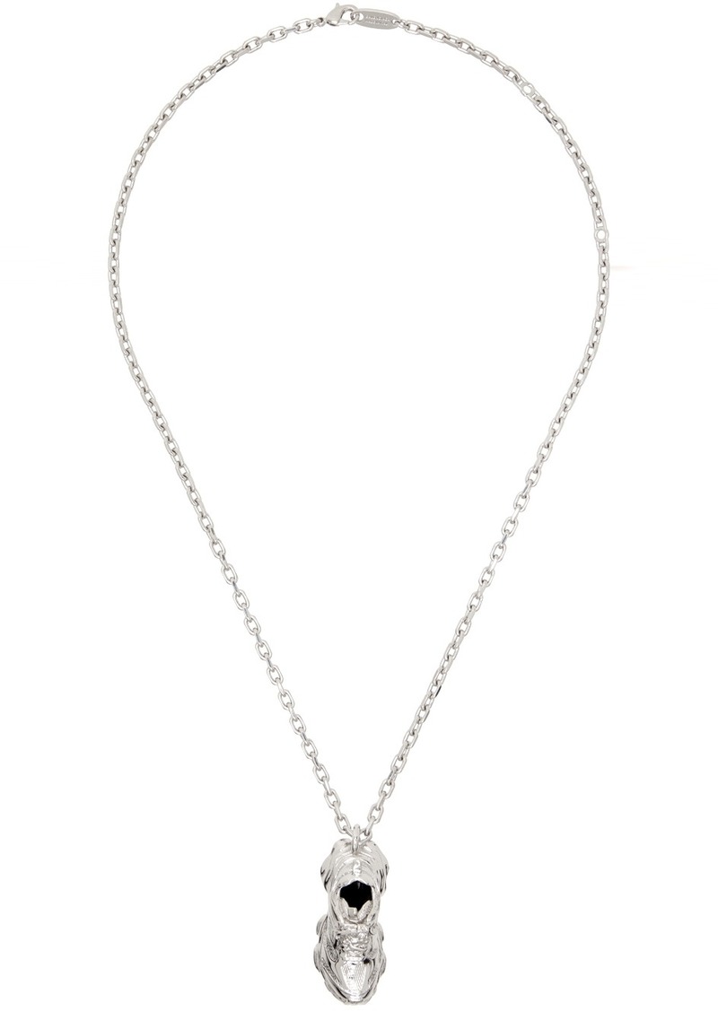 Balenciaga Silver Keyholder Thin Cargo Necklace