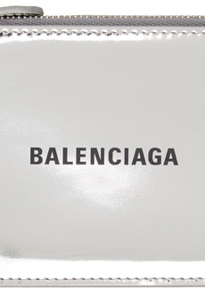 Balenciaga Silver Long Card Holder