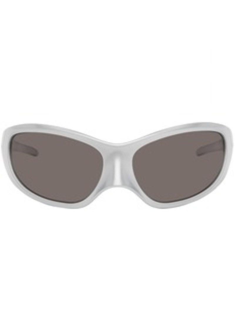 Balenciaga Silver Skin XXL Cat Sunglasses