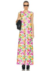 Balenciaga Sleeveless Floral Dress