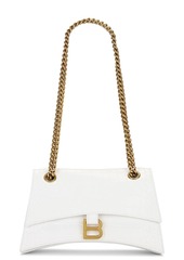 Balenciaga Small Crush Chain Bag In Optic White