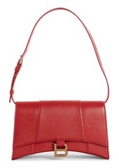 Balenciaga Small Hourglass Sling Leather Shoulder Bag in Medium Red at Nordstrom