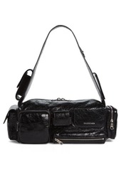 Balenciaga Small Superbusy Crinkle Leather Sling Bag