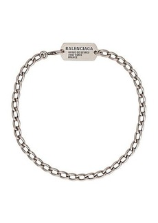 Balenciaga Tags Choker Necklace