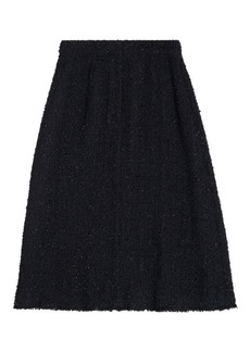 BALENCIAGA Tweed midi skirt
