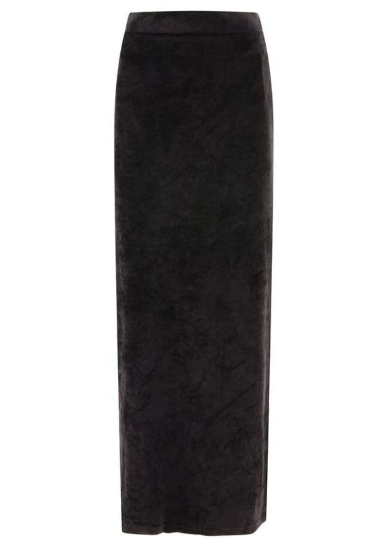BALENCIAGA Velvet maxi skirt