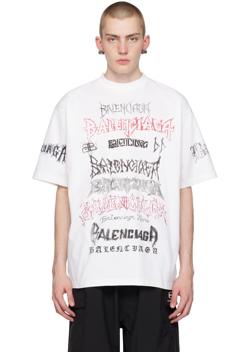 Balenciaga White DIY Metal T-Shirt