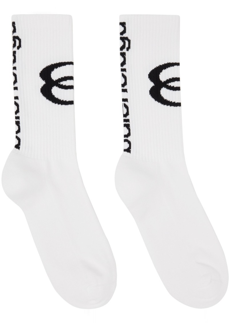 Balenciaga White Unity Socks