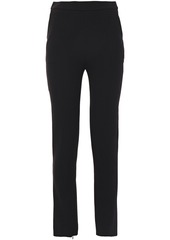 Balenciaga Woman Crepe Slim-leg Pants Black