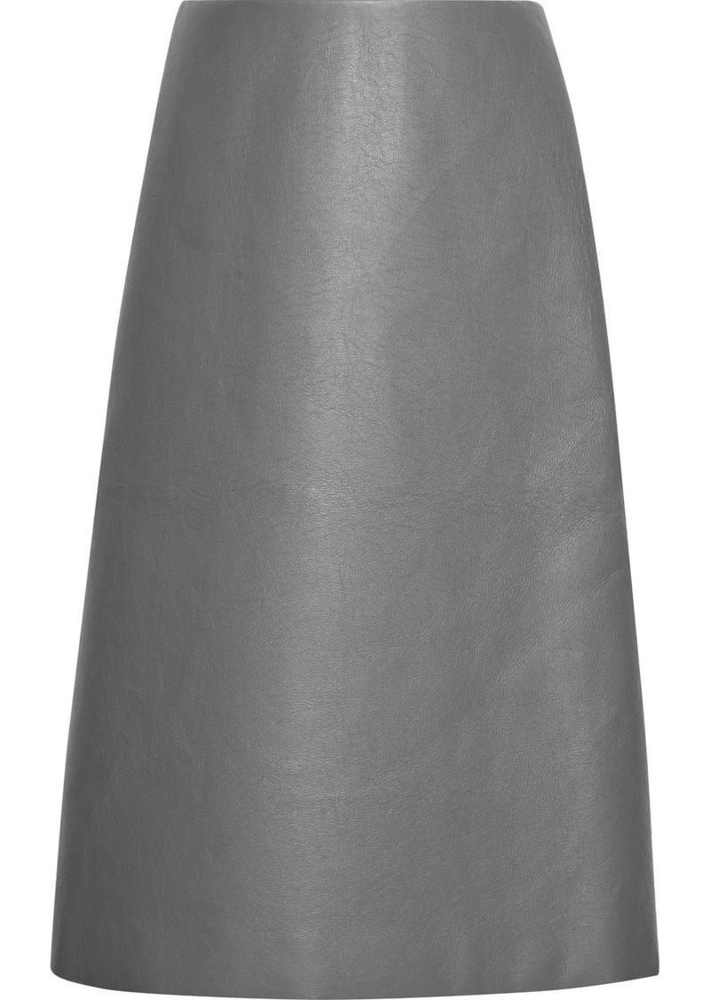 Balenciaga - Faux leather midi skirt - Gray - FR 38