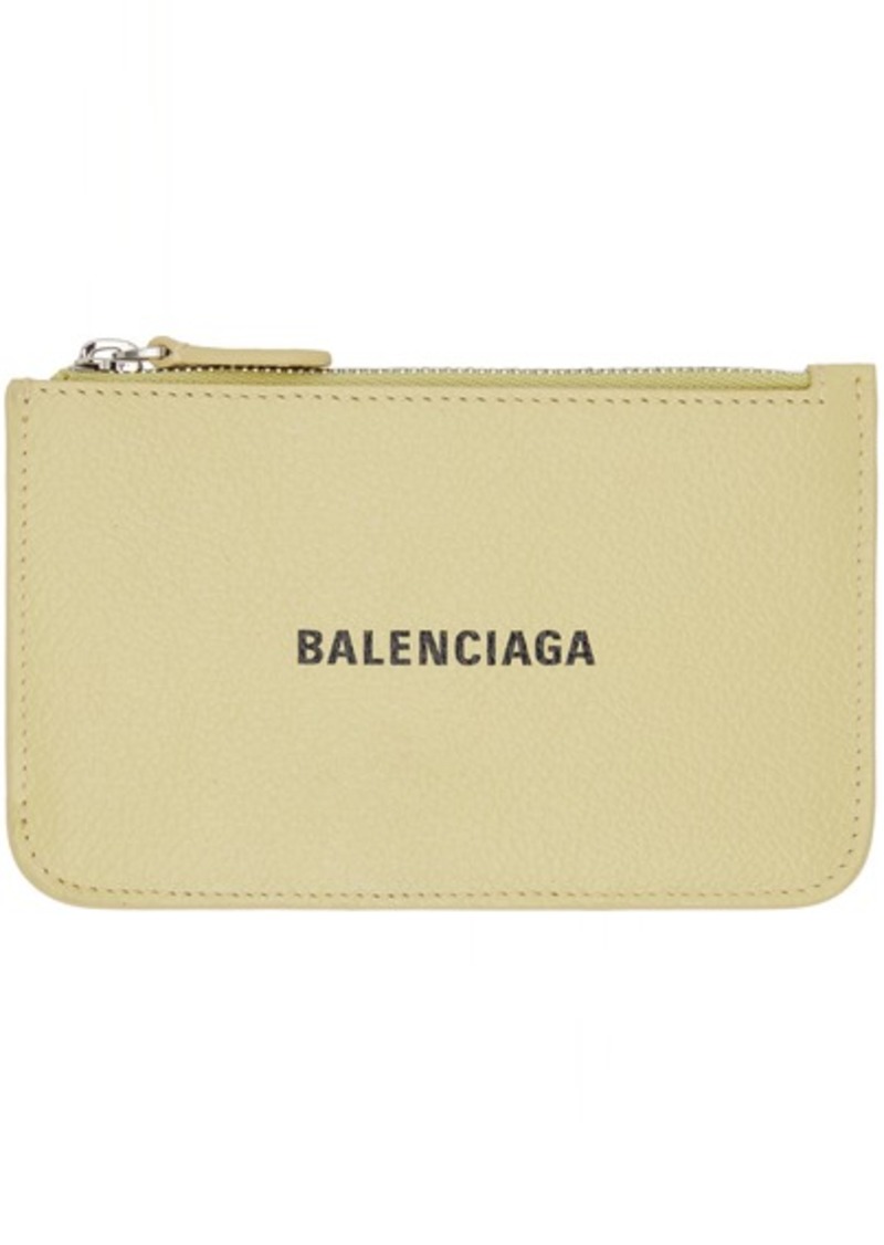 Balenciaga Yellow Cash Large Long Coin & Card Holder