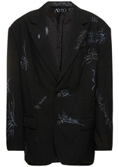 Balenciaga Barathea Tailored Wool Blazer