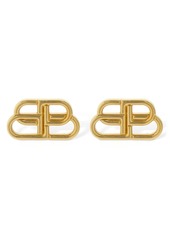 Balenciaga Bb  Brass Stud Earrings