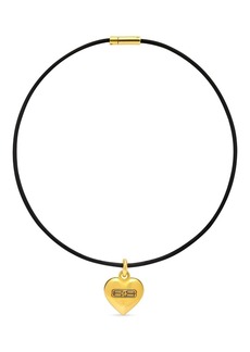 Balenciaga BB Icon heart pendant necklace