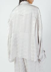 Balenciaga Bb Monogram Jacquard Viscose Shirt