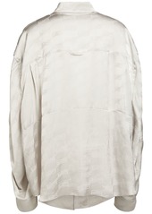 Balenciaga Bb Monogram Jacquard Viscose Shirt