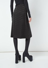 Balenciaga Bb Monogram Jacquard Viscose Skirt