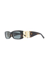 Balenciaga BB rectangle-frame sunglasses