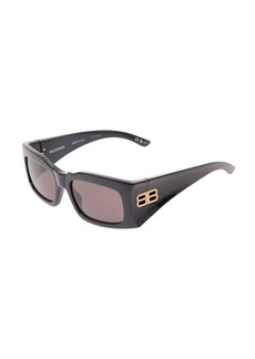 Balenciaga Black Sunglasses with Maxi Frame and Gold-tone Hardware in Acetate Woman