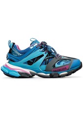 Balenciaga blue and pink Track caged multi-texture sneakers