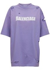 Balenciaga Boxy Fit Destroyed Jersey T-shirt