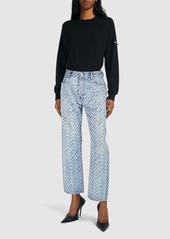 Balenciaga Buckle Loose Fit Denim Jeans