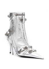 Balenciaga Cagole 90mm metallic ankle boots