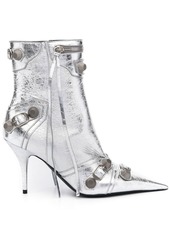 Balenciaga Cagole 90mm metallic ankle boots