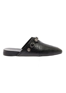 Balenciaga 'Cagole' Black Mule Flat with Studs in Leather Man