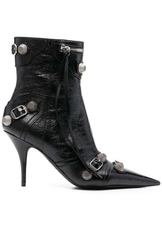 Balenciaga Cagole leather ankle boots