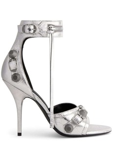 Balenciaga Cagole 110mm metallic-finish sandals