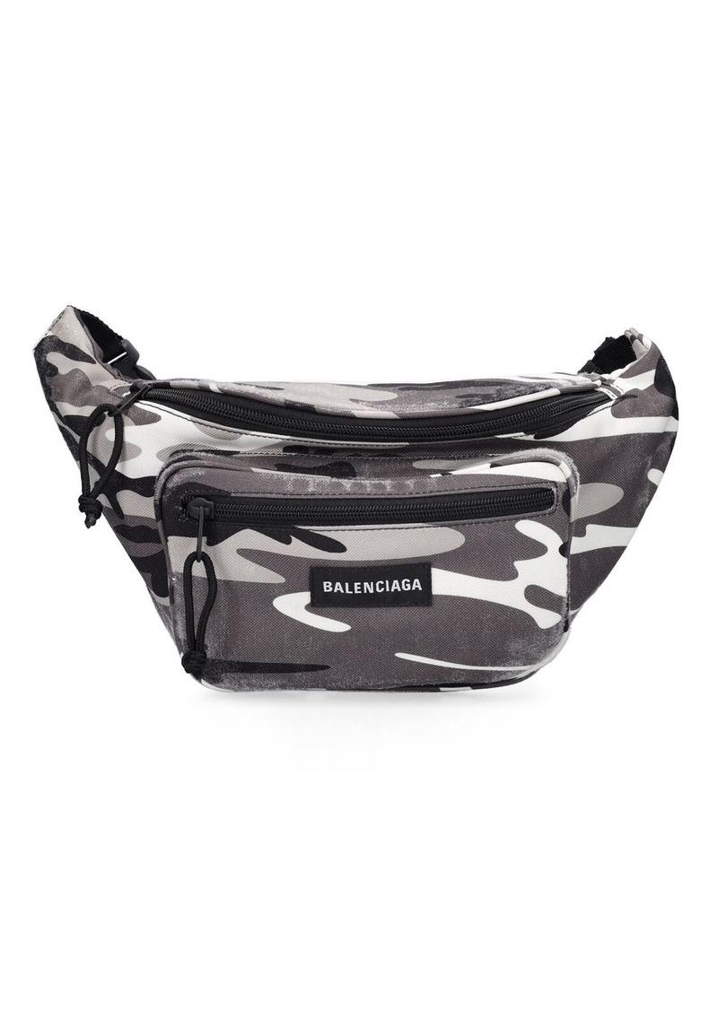 Balenciaga Camo Printed Nylon Belt Bag