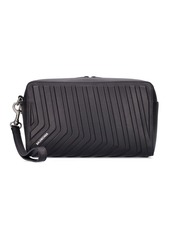 Balenciaga Car Embossed Leather Toiletry Bag
