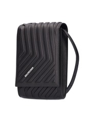 Balenciaga Car Leather Phone Holder W/ Strap
